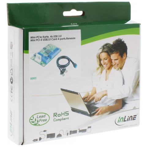 66905, Mini PCI Express, USB 3.0, Nero, USB - Foto 2