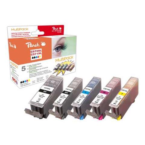 319681, Nero, Ciano, Magenta, Nero per foto, Giallo, Nero, Canon, PGI-570XL, CLI-571XL, Canon Pixma MG 5700 Canon Pixma MG 5750 Canon Pixma MG 5750 Canon Pixma MG 5751 Canon Pixma MG 5752, Ad inchiostro - Foto 1