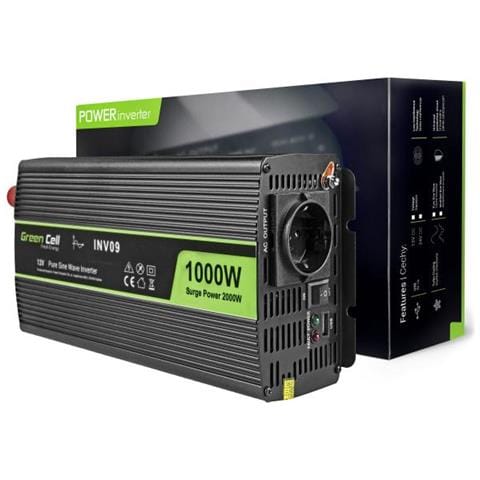 Inv09 Adattatore E Invertitore Auto 1000 W Nero - Foto 1