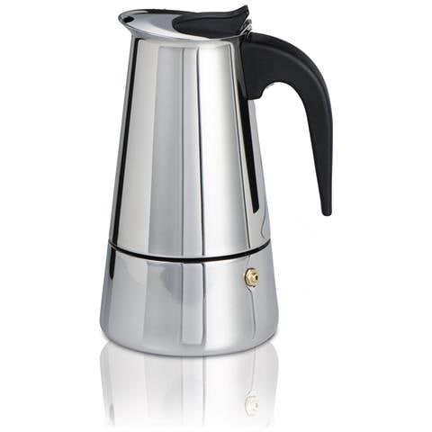 00111230 caffettiera manuale Moka 0,25 L Nero, Argento - Foto 1