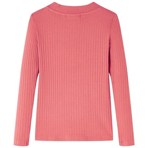 Maglietta Da Bambina A Maniche Lunghe Rosa Antico 128 - Foto 2