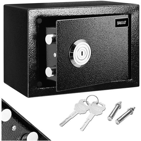 Cassaforte Di Sicurezza Acciaio Meccanica Con Chiave Doppia Serratura 17x23x17cm - Foto 1