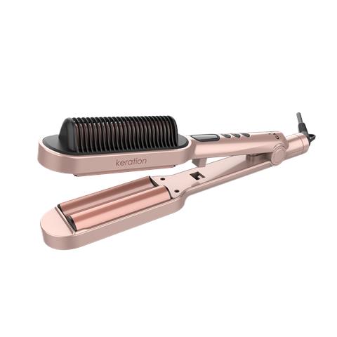 Waver & Brush Keration, per onde perfette, Massima Protezione della Cheratina, Calore Gentile sui capelli,, Tecnologia Micro Glitt, Temperatura regolabile - Foto 11