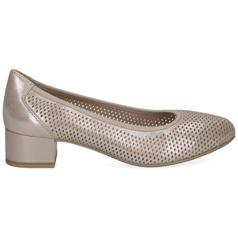Taupe Metallic Elegant Closed Formal Scarpe Eleganti Pelle Scarpe Donna Metallici Eu 36, 9-22501-42-341 - Foto 2