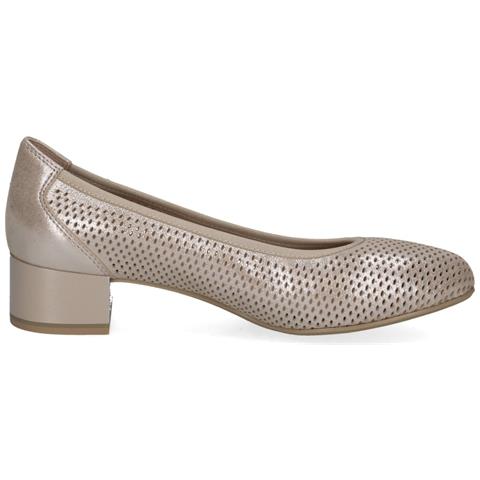Taupe Metallic Elegant Closed Formal Scarpe Eleganti Pelle Scarpe Donna Metallici Eu 36, 9-22501-42-341 - Foto 3