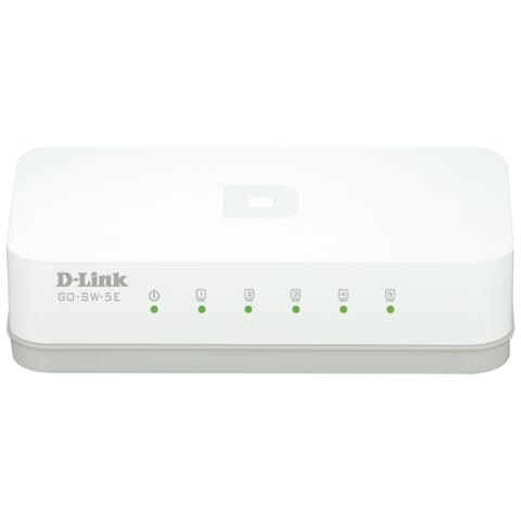 GO-SW-5E /E switch di rete Non gestito Fast Ethernet (10/100) Bianco - Foto 1