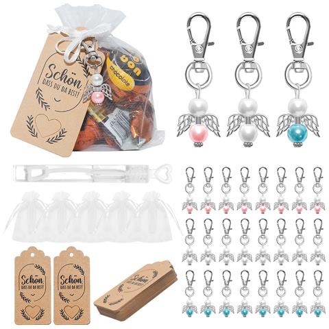 Portachiavi Con Ciondolo Angelo Custode - 30 Pezzi Silver - Foto 1