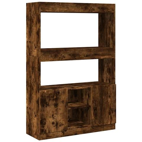 Credenza Rovere Fumo 92x33x140 Cm In Legno Multistrato - Foto 2