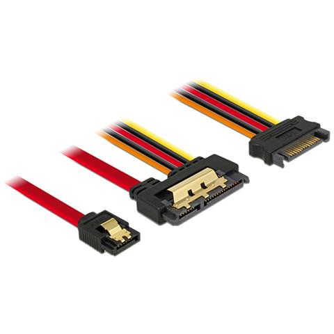 85228 cavo SATA 0,3 m SATA 7-pin SATA 22-pin Nero - Foto 1