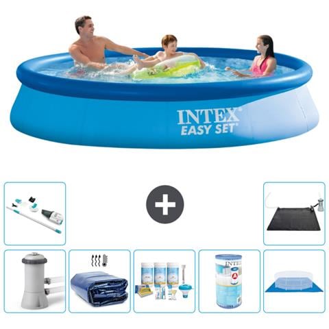 Piscina Fuori Terra - In Giro - 366x76 Cm - Blu - Include Accessori Coordinati A1046 - Foto 1
