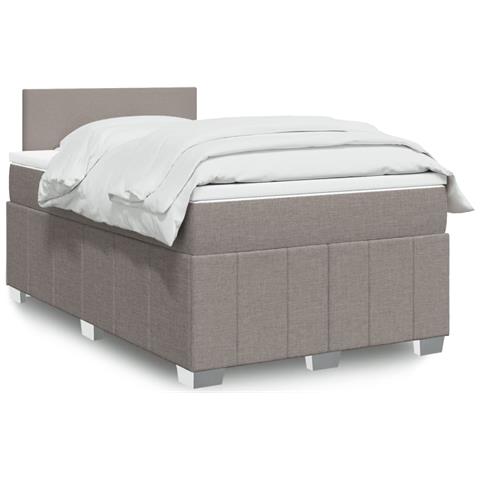 Giroletto a Molle con Materasso Tortora 120x190 cm in Tessuto - Foto 2