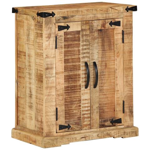 Mobile da Soggiorno 55x35x70 cm Legno Massello di Mango Grezzo - Foto 1