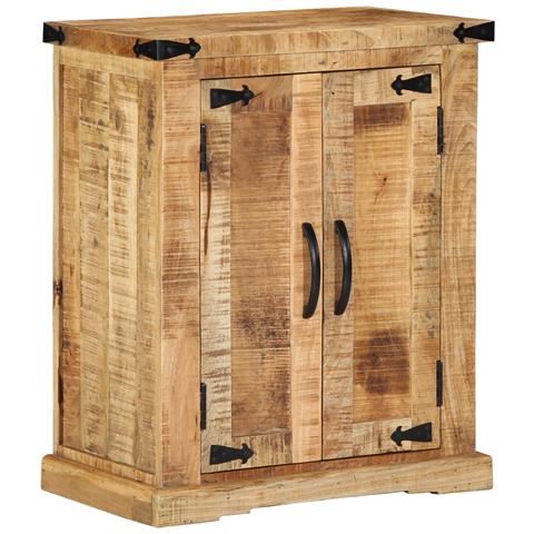 Mobile da Soggiorno 55x35x70 cm Legno Massello di Mango Grezzo - Foto 2