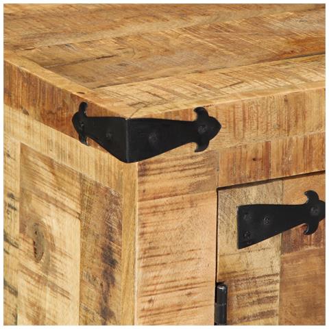 Mobile da Soggiorno 55x35x70 cm Legno Massello di Mango Grezzo - Foto 9