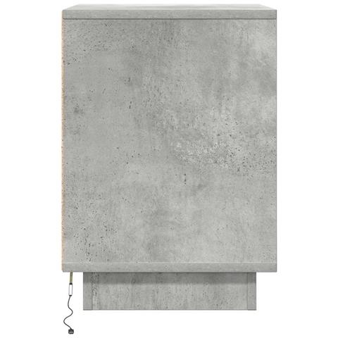 Comodini con Luci a LED 2 pz Grigio Cemento 38x34x50 cm - Foto 9