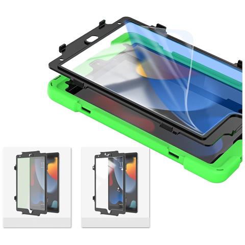 Custodia Per Ipad Mini 6a Generazione 2021 Con Supporto Girevole E Alloggiamento Per Stilo Verde - Foto 2