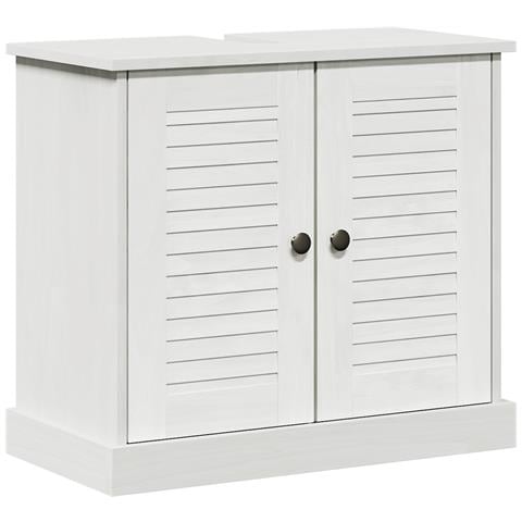 "Mobile da Lavabo ""VIGO"" con Ante 67.5x34x59 cm Legno Massello di Pino" - Foto 1