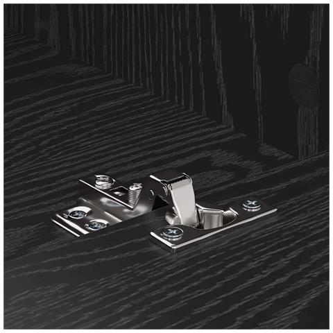 Mobile TV Rovere nero 150 x 30 x 44.5 cm Legno multistrato - Foto 9