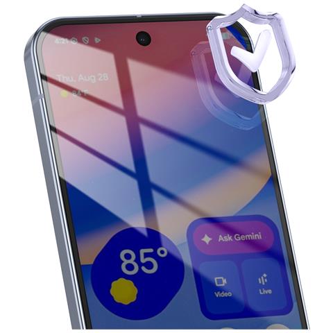 Protezione Schermo In Vetro Temperato Per Google Pixel 10 E 10 Pro Bordi Arrotondati 6d - Foto 2