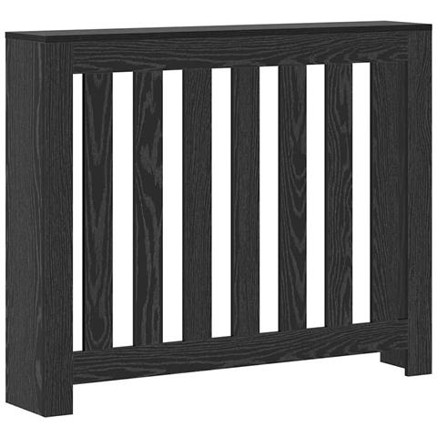 Copertura per radiatori Rovere Nero 104 x 20 x 82 cm - Foto 1