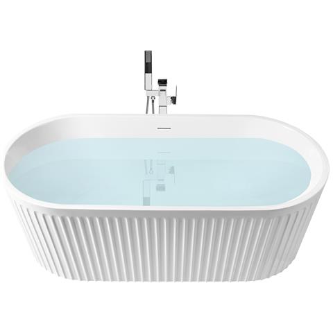 Vasca Da Bagno Freestanding Serena 170 X 80 Cm Bianco - Foto 2