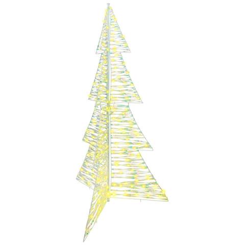 Albero di Natale con 240 LED Bianco caldo 180 cm PET - Foto 1