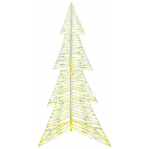 Albero di Natale con 240 LED Bianco caldo 180 cm PET - Foto 2