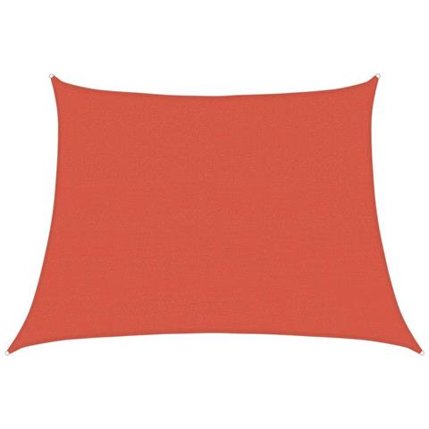 Vela Parasole 160 g/m² Trapezio Terracotta 4/5x3 m in HDPE - Foto 1