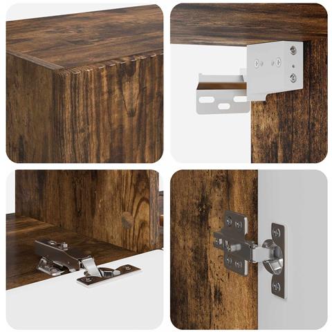 Set mobile TV 6 pcs Rovere fumé Legno multistrato - Foto 9