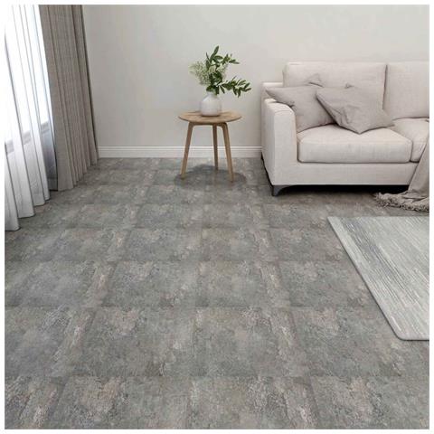 Tavole per Pavimenti 55 pcs Grigio 5,11 m² PVC - Foto 2