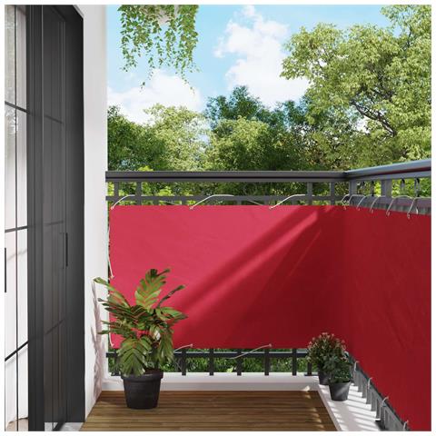 Schermo da balcone Borgogna 100 x 700 cm Tessuto Oxford - Foto 2