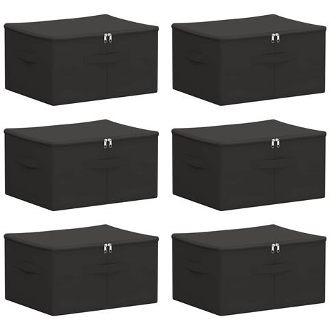 Scatola di Stoccaggio 6 pcs Antracite 43 x 34 x 23 cm - Foto 1