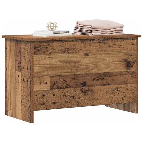 Cassa di stoccaggio Legno antico 80 x 40 x 50 cm - Foto 2