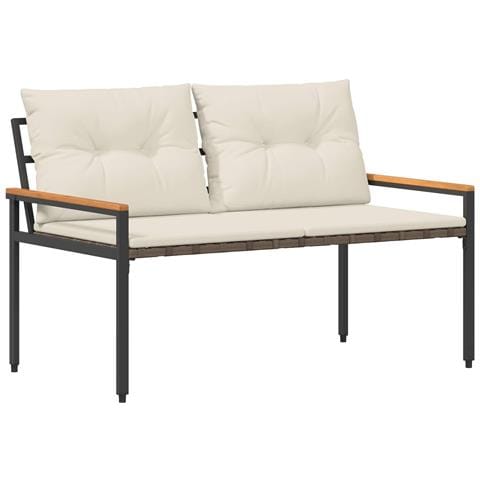 Panchina da esterno 2 -Seater 116 x 67,5 x 72 cm polyrattan - Foto 1