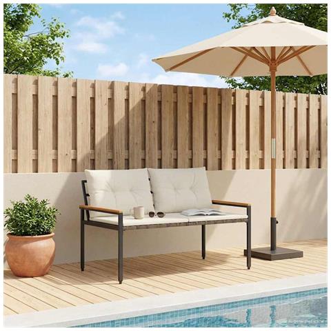 Panchina da esterno 2 -Seater 116 x 67,5 x 72 cm polyrattan - Foto 2