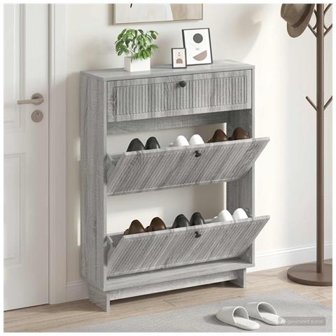 Mobile per scarpe EDE 78 x 24 x 103 cm Legno ingegnerizzato - Foto 2