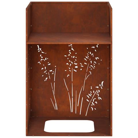 Vaso da giardino Ruggine 50 x 50 x 75 cm Acciaio Corten - Foto 9