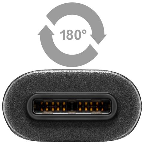 ICOC MUSB31-CMBM02 - Cavo SuperSpeed USB3.1 C Maschio / USB2.0 MicroB Maschio 20cm Nero - Foto 2