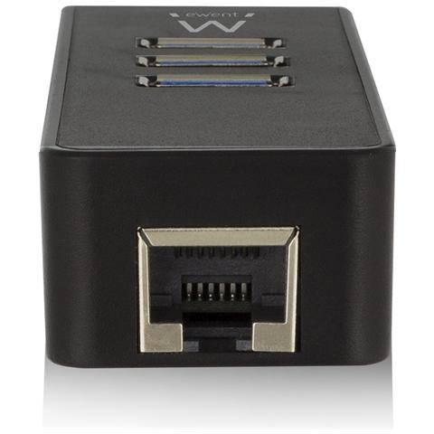 Hub a 3 Port USB 3.1 Gen1 (USB 3.0) con Collegamento Gigabit - Foto 2
