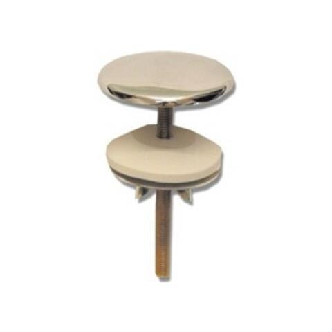 Copriforo Pesante Mm. 50 Per Lavabo / bidet, Copriforo Per Lavabo E Bidet In Ottone Cromato Tipo Pesante Mm. 50 Con Guarnizione Rondella E Galletto - Foto 2