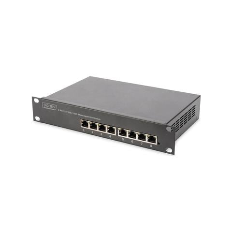 Switch DN-95317 con 8 Porte Gigabit Ethernet 10/100/1000 PoE+ - Foto 1