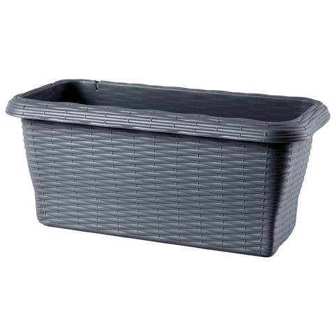 BAMA BALCONETTA RETTANGOLARE PAGLIA cm 50x20x17,5 lt.8,7 antracite BAMA 