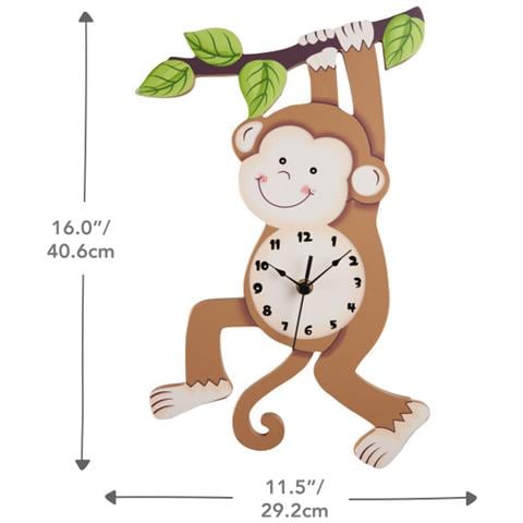 Orologio Da Parete Legno Cameretta Bambini Sunny Safari Td-0081ar - Foto 9