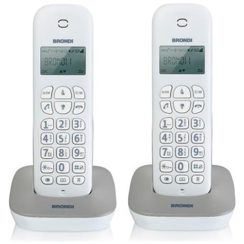 Telefono Cordless Gala Twin Bianco / Grigio - Foto 1