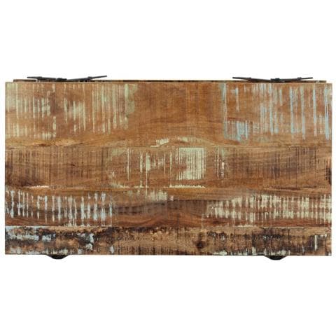 Tavolino Da Caffè 115x60x40 Cm In Legno Massello Di Recupero - Foto 2
