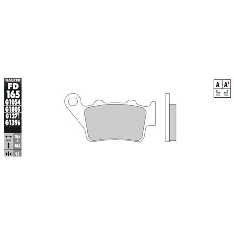 Pastiglie Freno Sinterizzate Off Road Ktm / Hsq 165 Posteriore - Foto 1