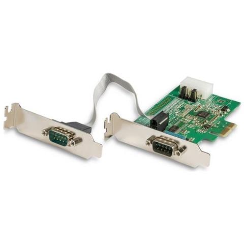 Scheda Adattatore Seriale Pci Express Rs232 A 2 Porte - Scheda Controller Host Seriale Pcie Rs232 - Pcie A Seriale - Foto 1