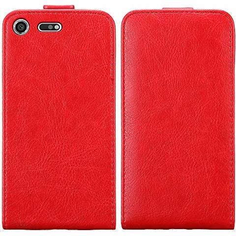 Custodia Compatibile Con Sony Xperia Xz Premium In Rosso Mela - Coperchio Protettivo In Design Flip Con Chiusura Magnetica - Foto 2