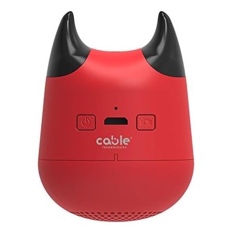 Idevil Bt Speaker W / mic (red), Mini Speaker Cassa Audio Bluetooth Con Funzione Tws Soft Touch, Microfono Incorporato Funzione Vivavoce, Per Qualsiasi Smartphone Con Bluetooth, Musica Wireless - Foto 2