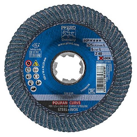 Cavallo 67689063 10 Dischi Lamellari Polifan Curva 125 Millimetri X 14 Mm, Z40, X-lock (22,23 Millimetri), Sgp Steelox, 67689063-per La Precisione Delle Cuciture, Larghezza 14 Millimetri - Foto 3